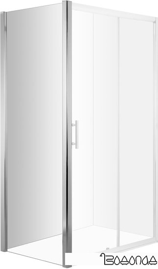 Душевая стенка Deante Cynia 90 KTC 031S (хром/прозрачное)