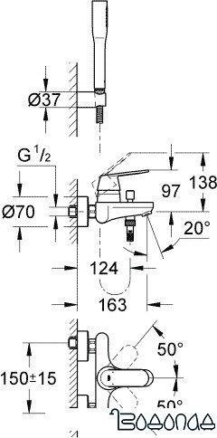 Смеситель Grohe Eurosmart Cosmopolitan 32832000