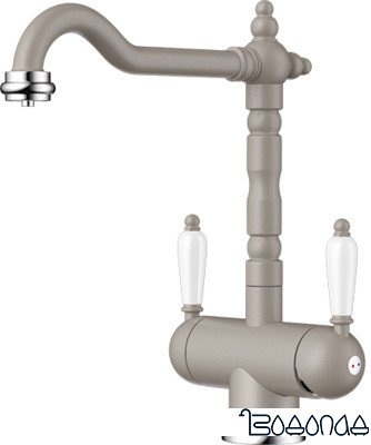 Смеситель Omoikiri Amagasaki-GR (ленинградский серый)