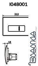 Панель смыва AM.PM I048001 (глянцевый белый)
