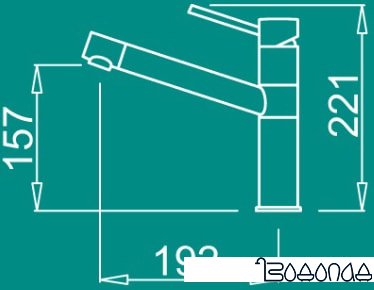 Смеситель Elleci Sava M79 Aluminium