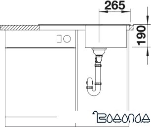 Кухонная мойка Blanco ZIA 45 S (жасмин) [514727] фото 4