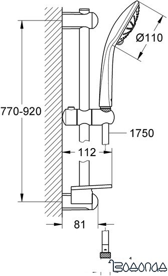 Душевая штанга Grohe Euphoria 27499000 фото 2