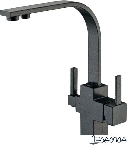 Смеситель ZorG ZR 332 YF черный металлик