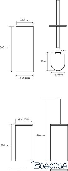 Ершик для унитаза Bemeta Omega 102313056 фото 2