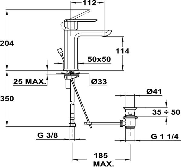 Смеситель TEKA Formentera White [62346120BC]