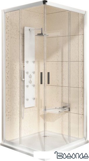 Душевой уголок Ravak Blix BLRV2K 120x120 (сатин/grape)