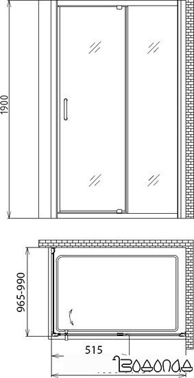 Душевой уголок Gemy Sunny Bay S28191CM-A100M