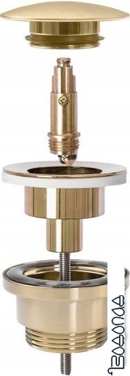 Донный клапан Rea Klik-Klak REA-A8585 (матовое золото)