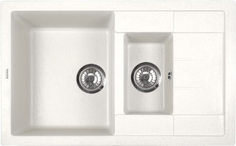 Кухонная мойка ZorG Luka 105 (белый камень) Кухонная мойка ZorG Luka 105 (белый камень)