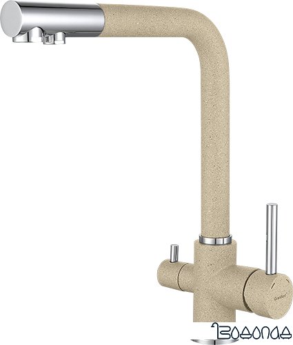 Смеситель GranFest Мрамор 3611 (бежевый)