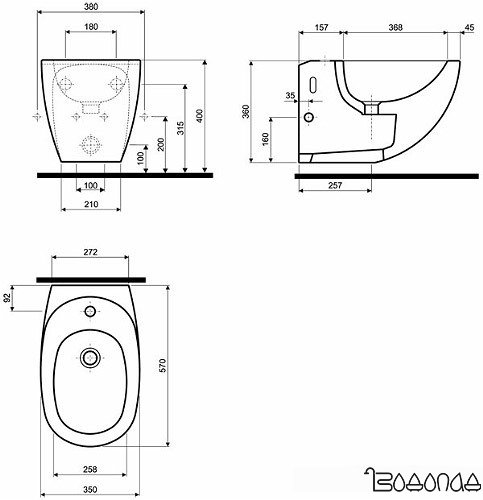 Биде Kolo Ego [K15100000]