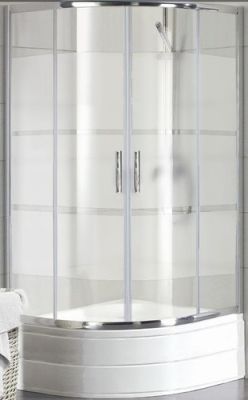 Душевой уголок Coliseum DB230782Z 90x90 (прозрачное стекло с широкими полосками)