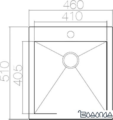 Кухонная мойка Asil AS 217 F (матовая, 1.2 мм)