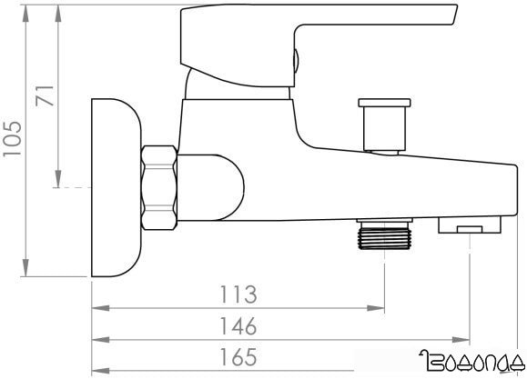 Смеситель Inan Florit M2601K фото 3