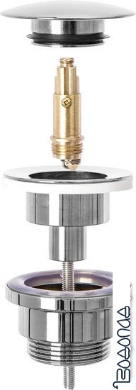 Донный клапан Rea Klik-Klak A5217 (хром)