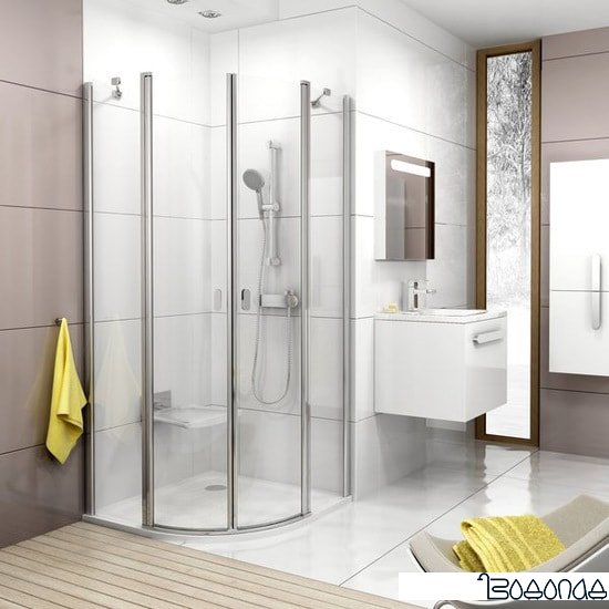 Душевой уголок Ravak Chrome CSKK4 90x90 (прозрачный/сатин)