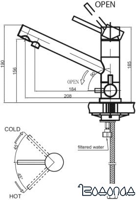 Смеситель Omoikiri Tonami-EV [4994063]
