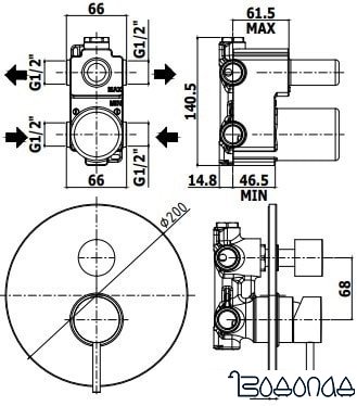 Смеситель Paffoni Light LIG018NO