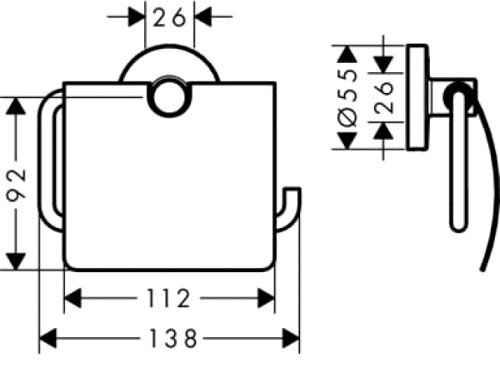 Набор для туалета Hansgrohe Logis Set Universal 41728000 фото 4