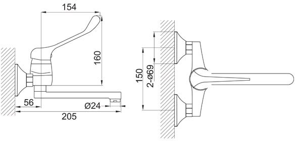 Смеситель Ferro Vasto Medico BVAM5 фото 2