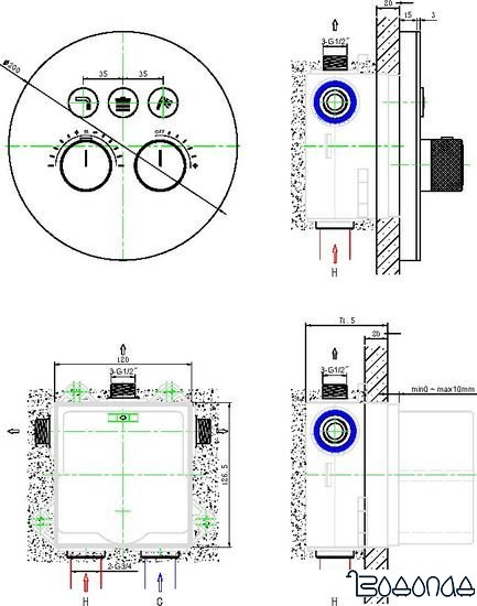 Смеситель Maxonor PL8199-9