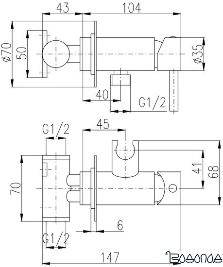 Смеситель Slezak RAV Seina SE843/1CMATC