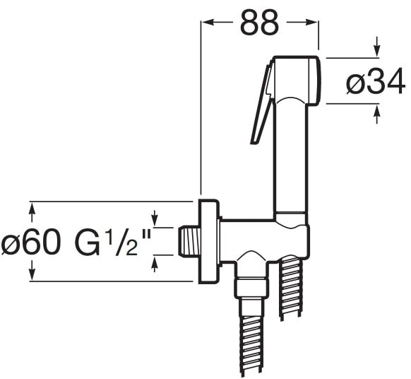 Гигиенический душ Roca Be Fresh 5B9161C00
