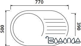 Кухонная мойка Kaiser KGM-7750 (белый)