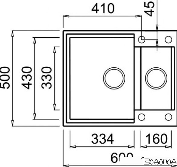 Кухонная мойка Elleci Easy 150 Cemento G48