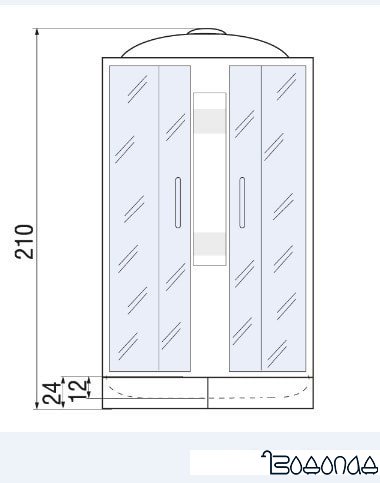 Душевая кабина River Nara 90/24 МТ