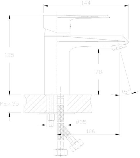 Смеситель Rossinka Silvermix RS28-11 фото 2