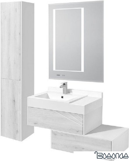 Акватон Шкаф-пенал Сакура 33 1A219903SKW8L (левый, ольха)