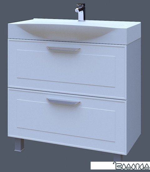 АВН Тумба под умывальник Манчестер с ящиками 85 (белый)