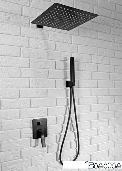 Душевая система Rea Sonic REA-P0369 (черный) фото 4