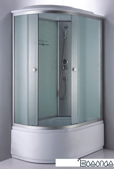 Душевая кабина Coliseum Simple T-120 R (белый/матовое стекло)