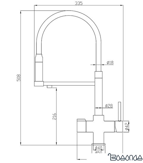 Смеситель ZorG Hammer SH 2003 (сатин) фото 2