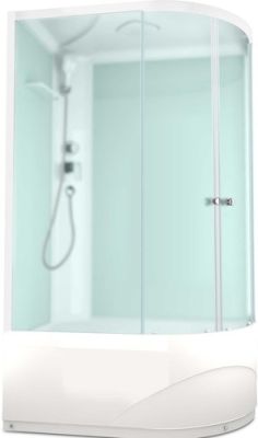 Душевая кабина Domani-Spa Delight 128 High 120x80 L с гидромассажем (белый/матовый)