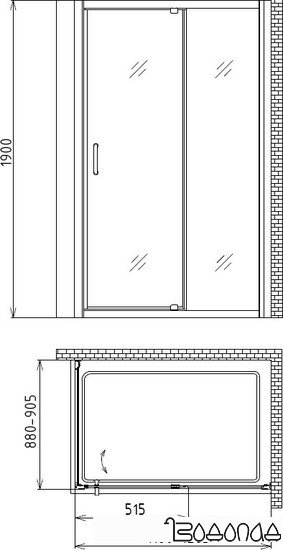 Душевой уголок Gemy Sunny Bay S28191B-A90 фото 4