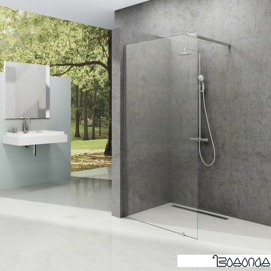 Душевой уголок Ravak Walk-In Wall 160 (черный/прозрачное)