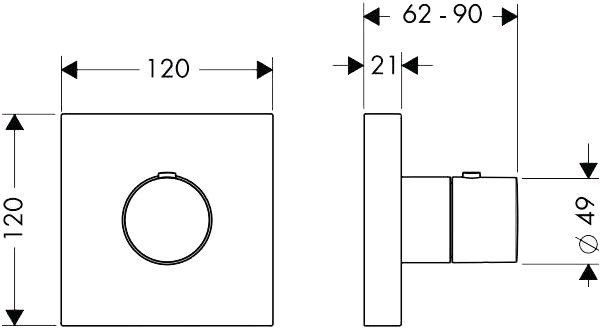 Смеситель Axor ShowerCollection 10755000