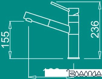 Смеситель Elleci Reno G43 Tortora
