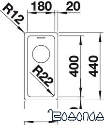 Кухонная мойка Blanco Andano 180-U [522952]