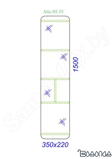 Aqwella Шкаф-пенал Alic.05.35