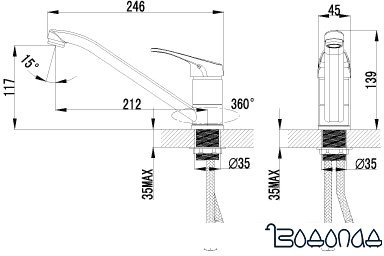 Смеситель Lemark Partner LM6554C фото 2