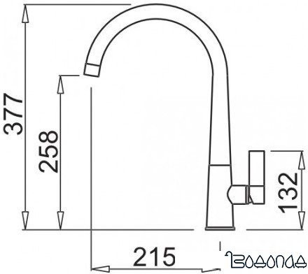Смеситель Elleci Athena M79 Aluminium