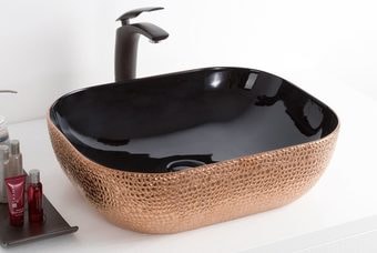 Умывальник Gid D1302H024 (черный/золотой/розовый)