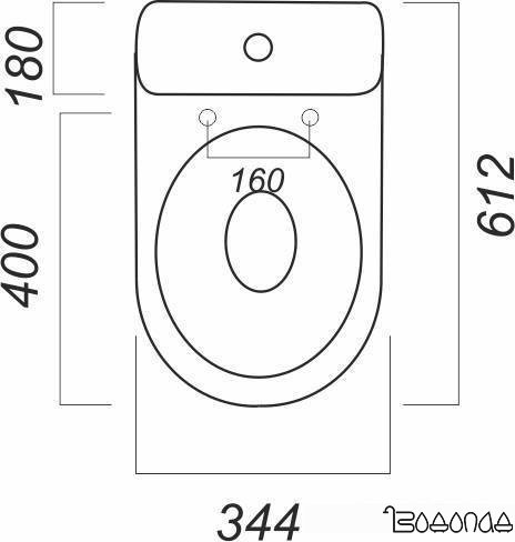 Унитаз Sanita Лада Эконом LDASACC01090111 фото 4