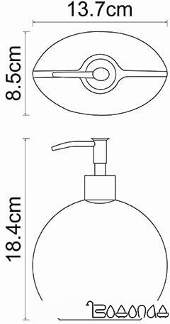 Дозатор для жидкого мыла Wasserkraft Eider K-33399