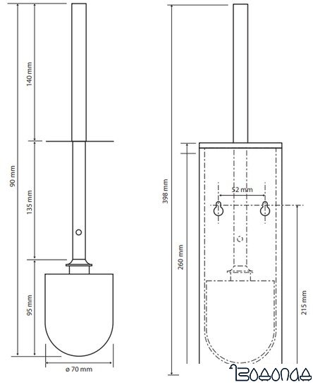 Ершик для унитаза Bemeta White 102913094
